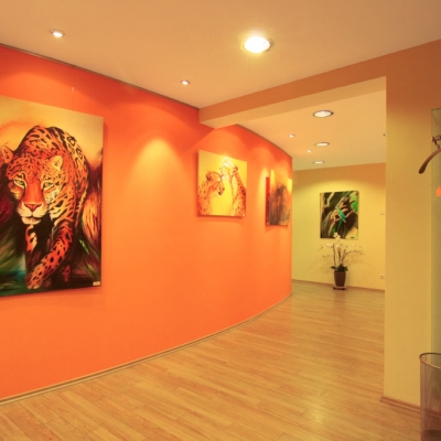 Ausstellungsflächen für lokale Künstler in den Zahnarztpraxis-Räumen